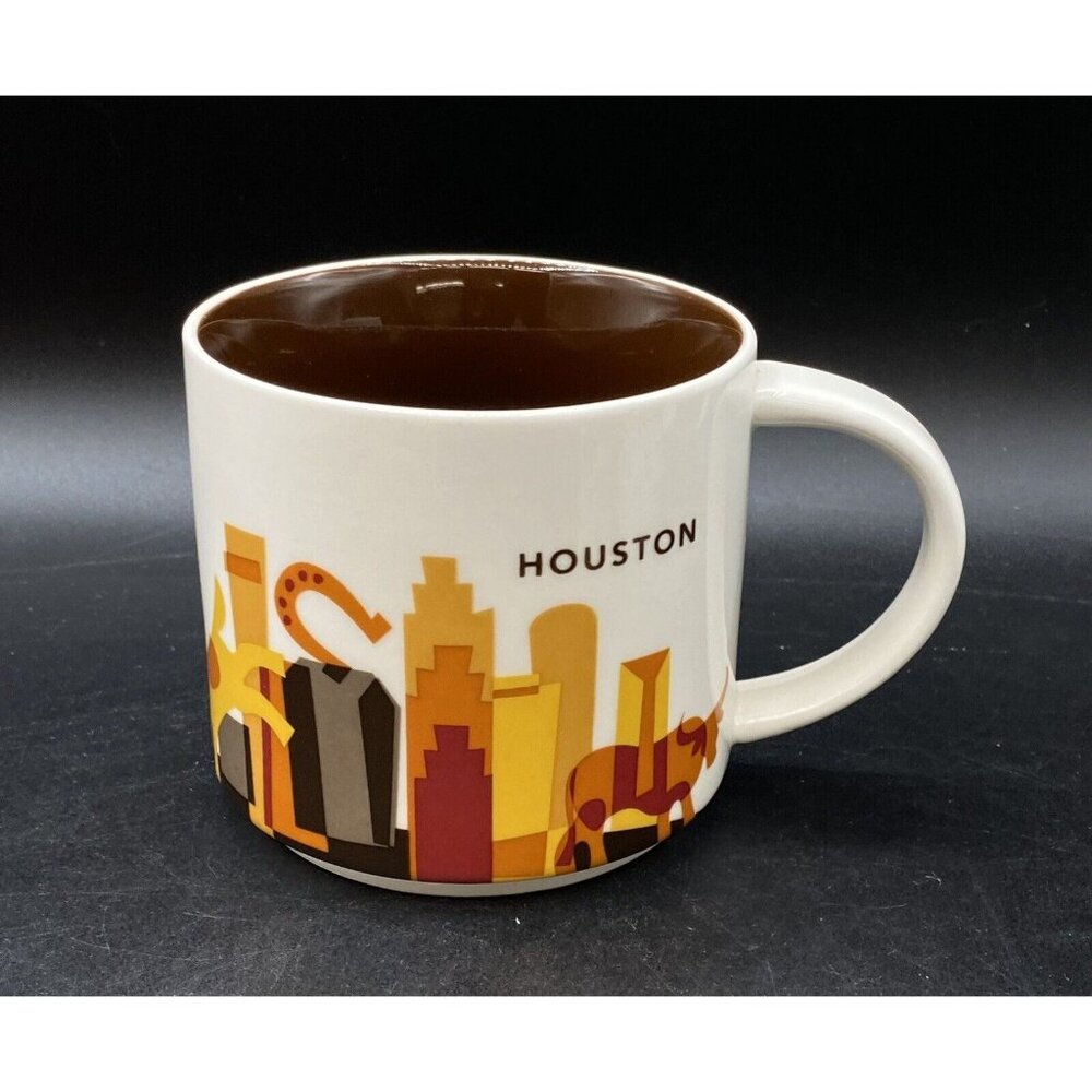 YAH Starbucks Houston Texas You Are Here Coffee Mug 14 Oz